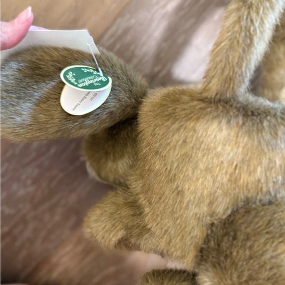 Bearington Brown Bunny Easter Plush Basket - Picture 4 of 8